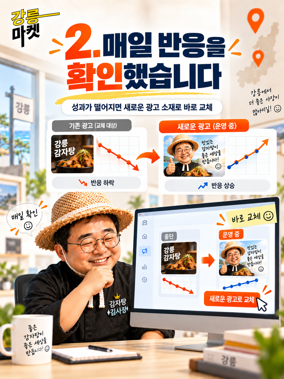 당근광고 매일 반응 확인