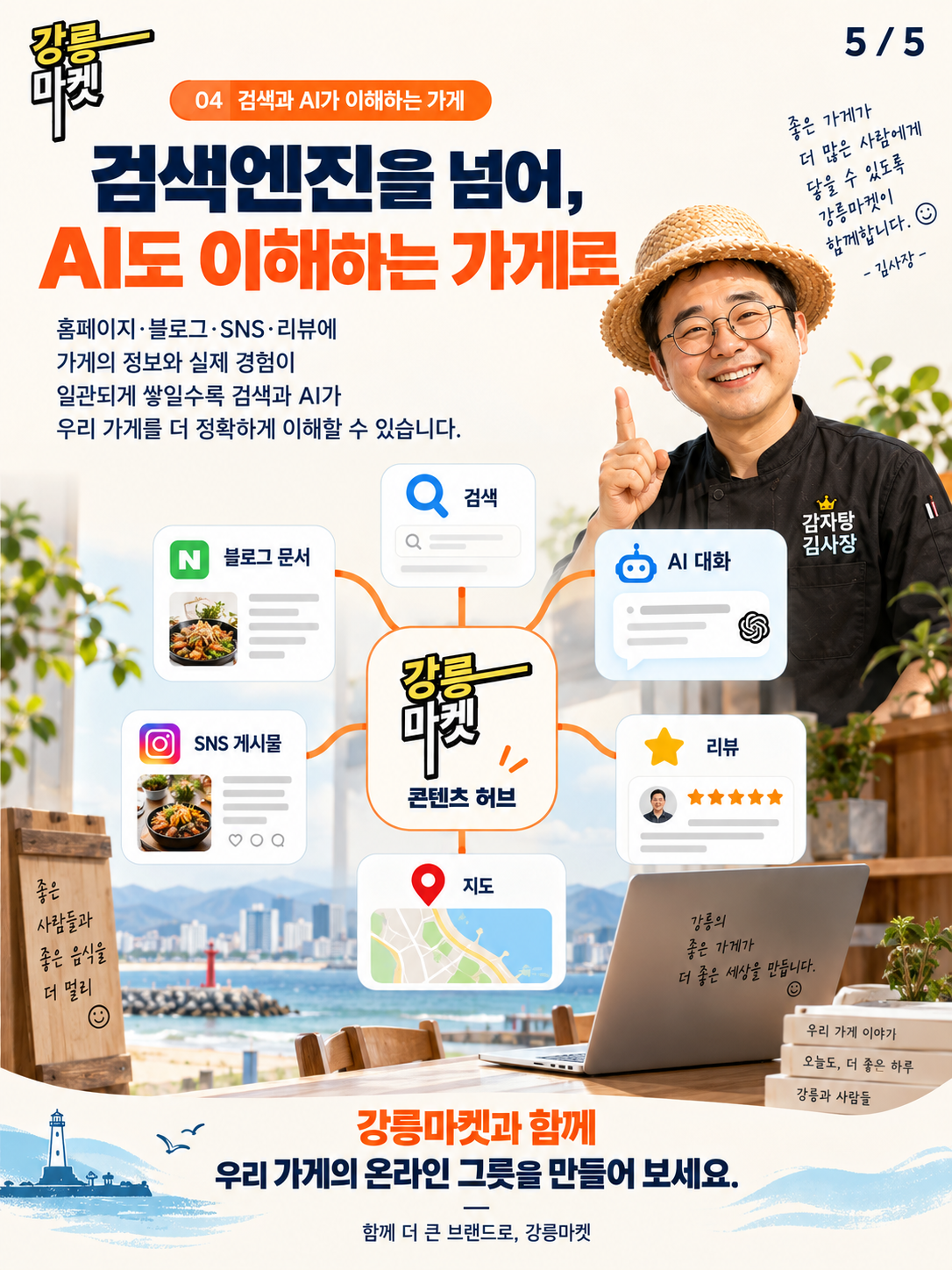 강릉마켓 홈페이지 상담 안내