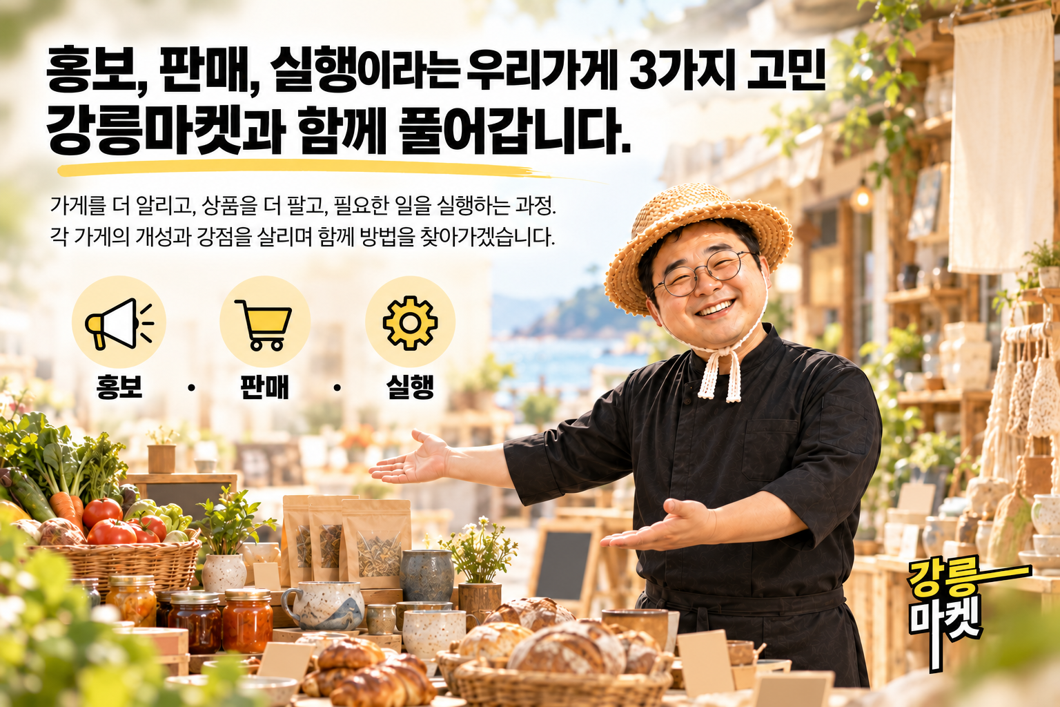 우리 가게의 세 가지 고민, 강릉마켓과 함께 풀어갑니다 – 강릉마켓시작 05/05