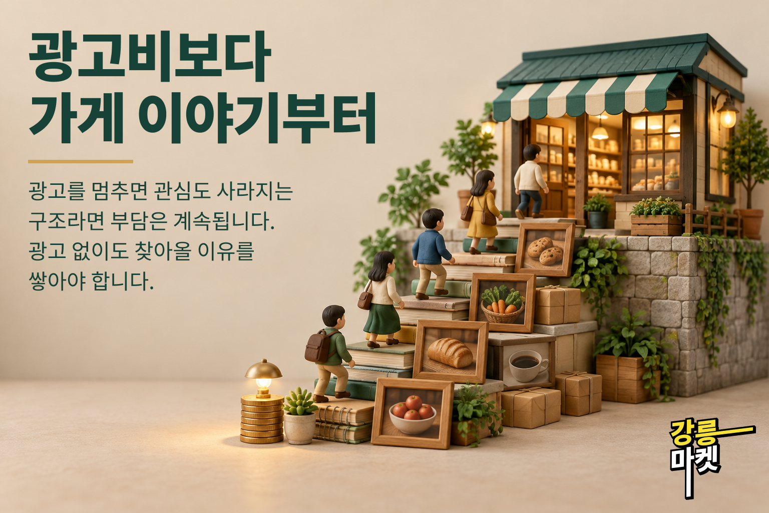 광고비를 늘리기 전에, 우리 가게 이야기를 쌓아야 합니다